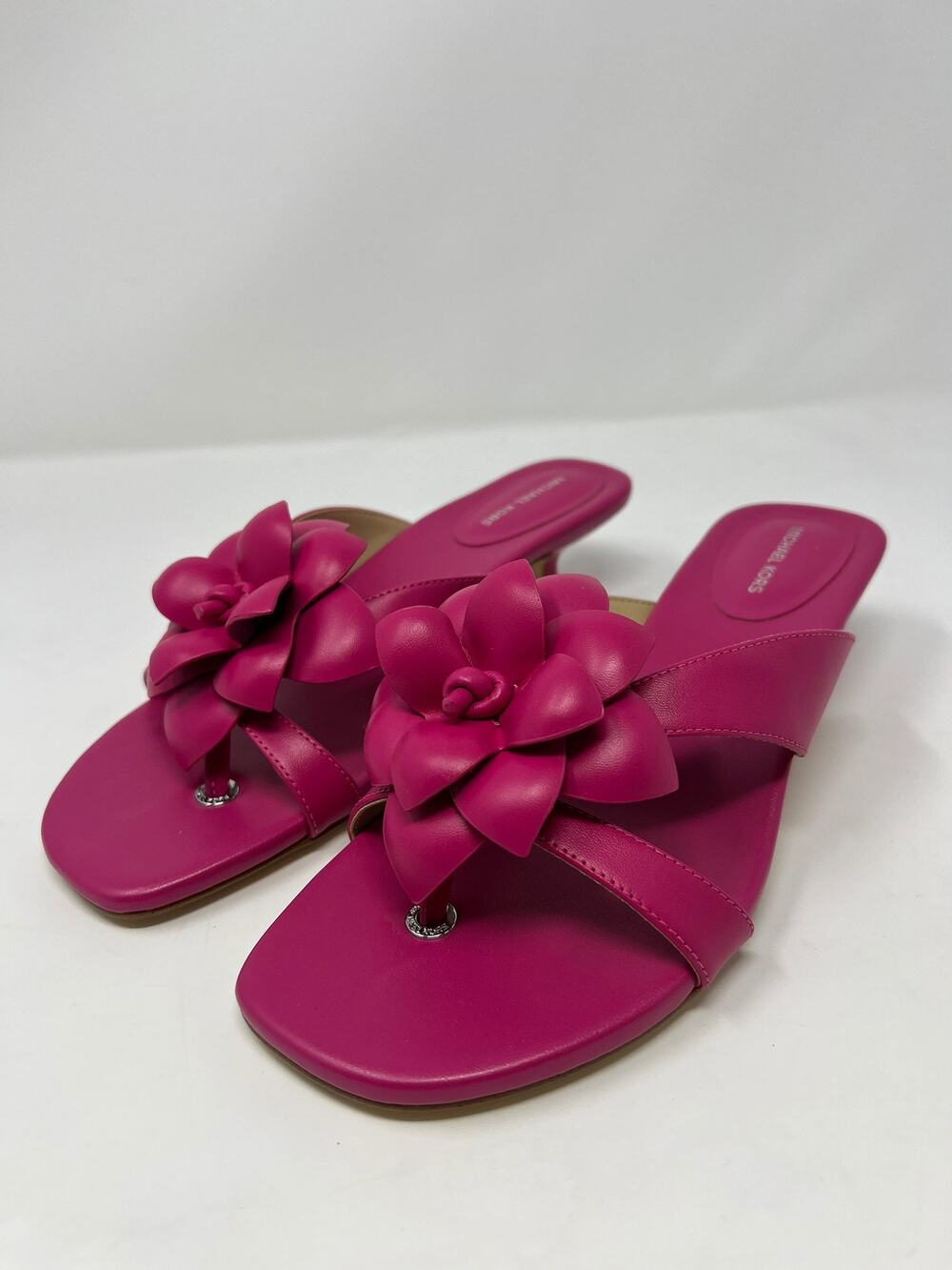 Michael Kors Women's 6.5 Jacie Raspberry Purple Slip-On Kitten Heels